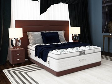 Двуспальная кровать Modern/Basement 180х200, Флок (Велсофт Спелая слива) в Черкесске