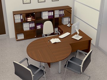 Набор мебели в офис Комфорт №2 (французский орех) в Черкесске