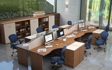 Мебель для персонала IMAGO - рабочее место, шкафы для документов в Черкесске