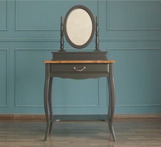 Косметический стол Leontina с зеркалом (ST9321BLK) Черный в Черкесске