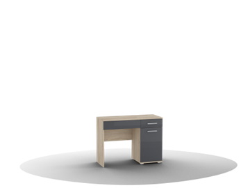 Косметический стол Silvia, Ст-01, цвет фасада антрацит в Черкесске
