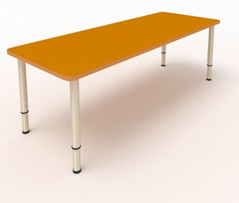 Детский стол 2-местный  (по одну сторону столешн.) СДО-2 (0-3) оранжевый (МДФ) в Черкесске