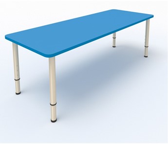 Стол для детей 2-местный  (по одну сторону столешн.) СДО-2 (0-3) синий (МДФ) в Черкесске