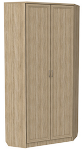 Шкаф распашной 401 угловой со штангой, цвет Дуб Сонома в Черкесске