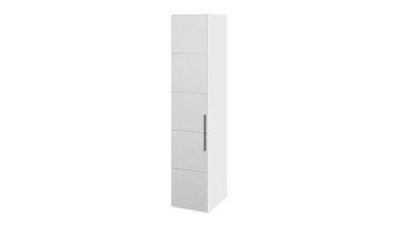 Шкаф Наоми с зеркальной дверью правый, цвет Белый глянец СМ-208.07.02 R в Черкесске
