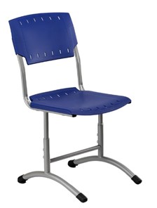 Детский стул регулируемый Отличник.3 5-7, Синий RAL 5002/Светло-серый в Черкесске