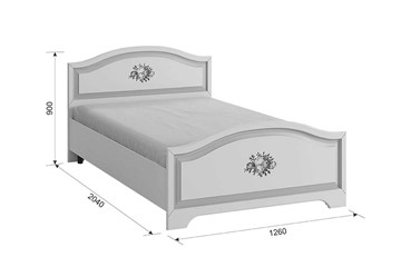 Кровать подростковая Алиса 1,2х2,0 в Черкесске - предосмотр 2