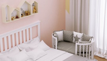 Детская кроватка-трансформер POLINI Kids Simple 911 Белый в Черкесске - предосмотр 7