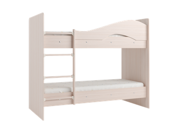 Кровать двухъярусная Мая на щитах со шкафом и ящиками, цвет Млечный дуб в Черкесске - предосмотр 2