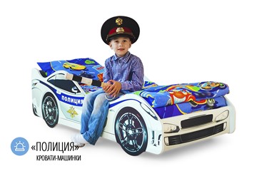 Кровать-машина детская Полиция в Черкесске - предосмотр 1