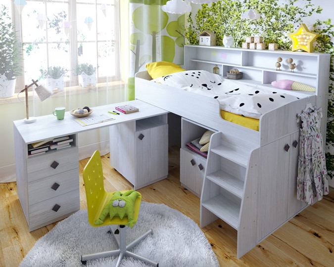 Детская кровать-чердак Малыш-5, цвет Винтерберг в Черкесске - изображение 7