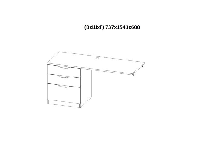 Кровать-чердак с письменным столом и шкафом POLINI Kids Simple Белый / Бетон в Черкесске - изображение 9