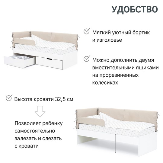 Кровать Denvas, холодный бежевый в Черкесске - изображение 12