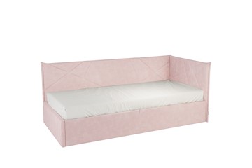 Кроватка 0.9 Бест (Тахта), нежно-розовый (велюр) в Черкесске