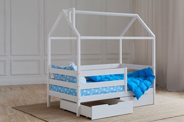 Кровать детская Домик с ящиками, цвет белый в Черкесске - предосмотр 2