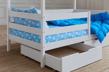 Кровать детская Домик с ящиками, цвет белый в Черкесске - предосмотр 3