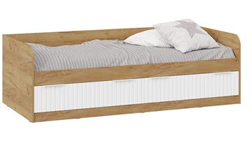 Кроватка Хилтон Тип 1 900 (Дуб Крафт Золотой/Белый матовый) в Черкесске - предосмотр