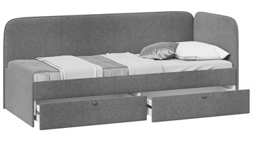 Кровать в детскую Молли тип 1 (90), Микровелюр Scandi Graphite 22 в Черкесске - предосмотр 1
