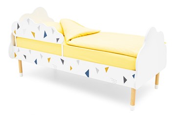 Кровать в детскую Stumpa Облако "Треугольники желтый, синий" в Черкесске
