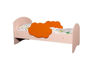 Детская кровать Тучка, корпус Дуб млечный, фасад Оранжевый в Черкесске