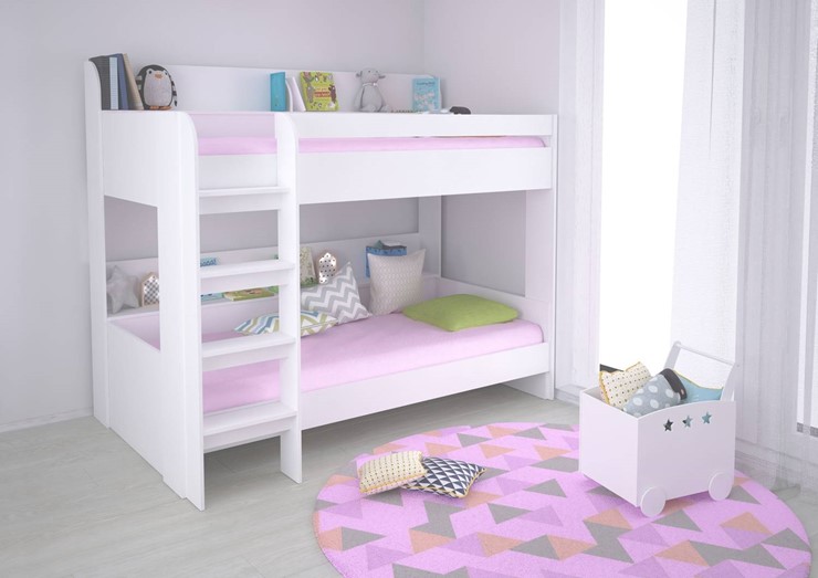Кровать в детскую POLINI Kids Simple 5000 Белый в Черкесске - изображение 3