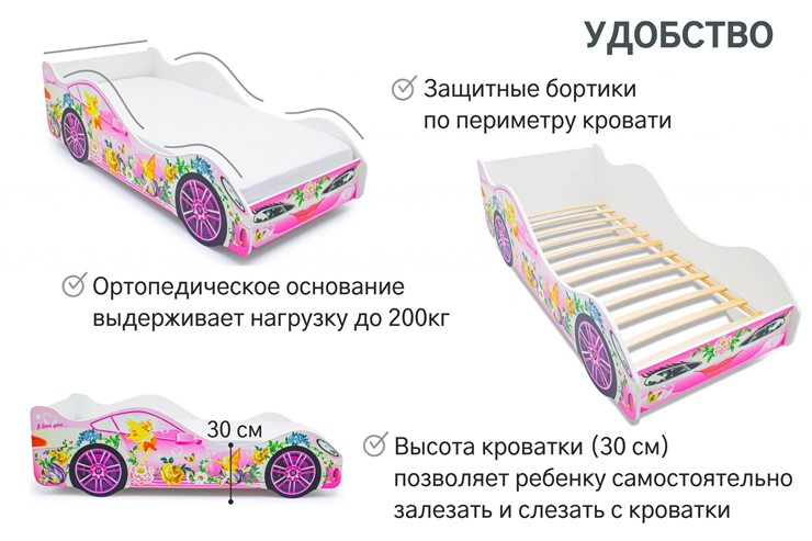 Кровать-машина в детскую Фея в Черкесске - изображение 4