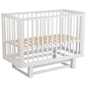 Кровать для новорожденных серия 3400 POLINI Kids Simple 340 с маятником Белый в Черкесске