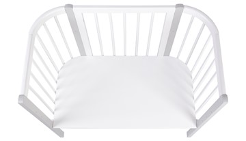 Кроватка детская приставная POLINI Kids Simple 120 Белый / Серый в Черкесске - предосмотр 3