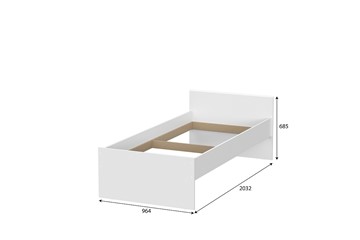 Детская выкатная кровать Токио, белый текстурный (одинарная (0,9х2,0) + выкатная) в Черкесске - предосмотр 3