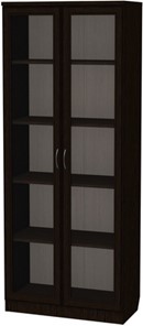 Шкаф со стеклянными дверцами 218, цвет Венге в Черкесске - предосмотр