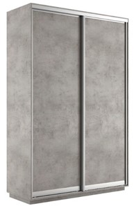 Шкаф 2-створчатый Экспресс (ДСП) 1400х450х2200, бетон в Черкесске