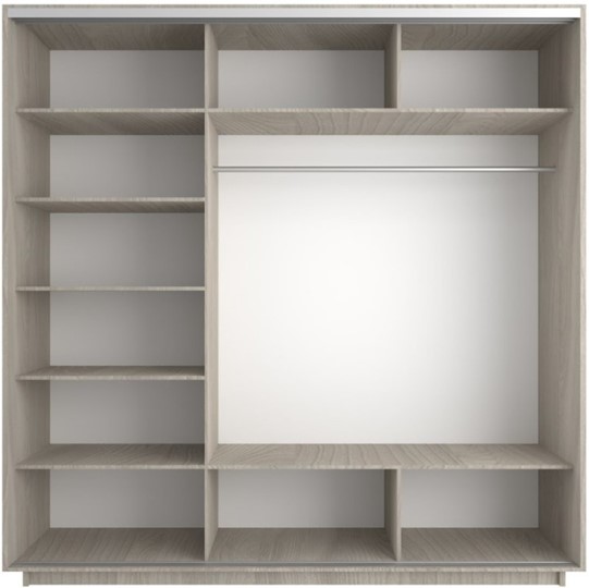 Шкаф 3-дверный Экспресс (Комби) 1800х600х2200, шимо светлый в Черкесске - изображение 1