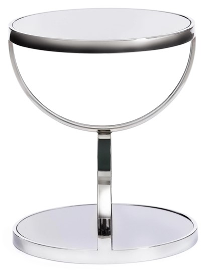 Кофейный столик GROTTO (mod. 9157) металл/дымчатое стекло, 42х42х50, хром в Черкесске - изображение 1