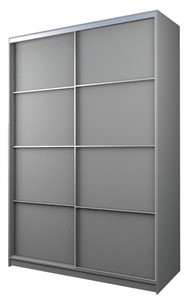 Шкаф 2-х дверный MAX МШ-23-6-18-11, Профиль Серебро/Цвет Серый в Черкесске