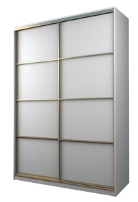 Шкаф 2-х дверный MAX МШ-23-6-18-11, Профиль Золото/Цвет Белый в Черкесске