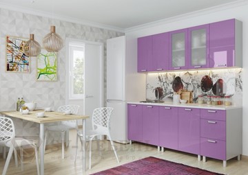 Модульный кухонный гарнитур Модерн, фиолетовый металлик в Черкесске