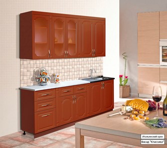 Модульный кухонный гарнитур Классика 2000, цвет Итальянский орех в Черкесске