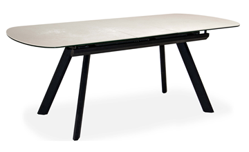Кухонный стол раскладной Шамони 2CQ 160х90 (Oxide Avorio/Графит) в Черкесске - предосмотр 1