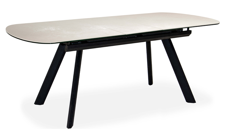 Кухонный стол раскладной Шамони 2CQ 160х90 (Oxide Avorio/Графит) в Черкесске - изображение 1