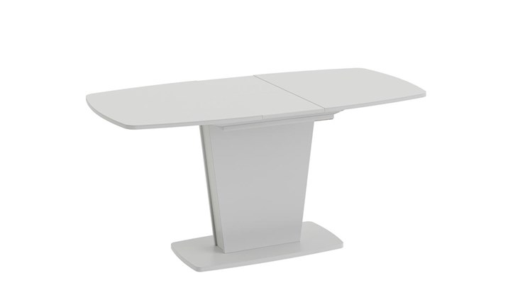 Обеденный раздвижной стол Честер тип 2, цвет Белый/Стекло белый глянец в Черкесске - изображение 1