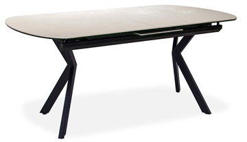 Кухонный стол раскладной Шамони 3CX 180х95 (Oxide Avorio/Графит) в Черкесске - предосмотр