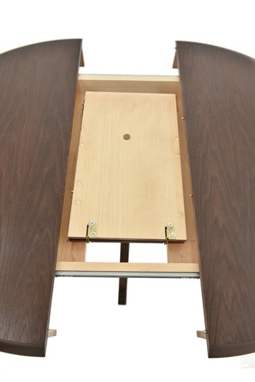 Обеденный раздвижной стол Фабрицио-1 исп. Круг 820, Тон 9 (Морилка/Эмаль) в Черкесске - изображение 6