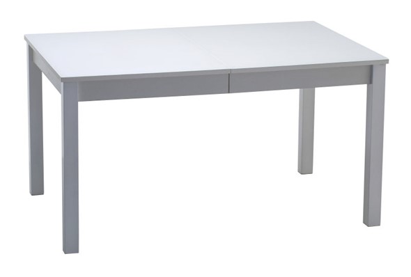 Кухонный раздвижной стол Нагано-2 стекло белое opti (хром-лак) в Черкесске - изображение