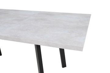 Кухонный стол раздвижной Робин, опоры прямые, цемент светлый в Черкесске - предосмотр 3