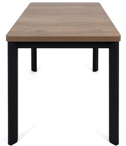 Кухонный раскладной стол Токио-2L (ноги металлические черные, дуб табако) в Черкесске - предосмотр 2