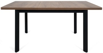 Кухонный раскладной стол Токио-2L (ноги металлические черные, дуб табако) в Черкесске - предосмотр 4