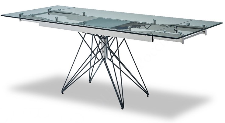 Кухонный стол раскладной T-041 (140) прозрачный в Черкесске - изображение 3