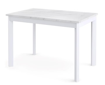 Кухонный раскладной стол Dikline L110 Мрамор белый/ножки белые в Черкесске