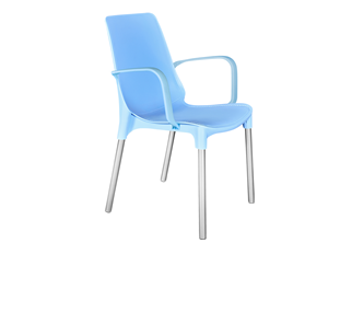 Кухонный стул SHT-ST76/S424 (голубой/хром лак) в Черкесске