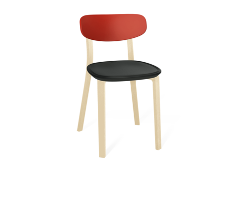 Кухонный стул SHT-ST85-2/SB85-2/S85 (красный/черный/бежевый ral1013) в Черкесске - изображение